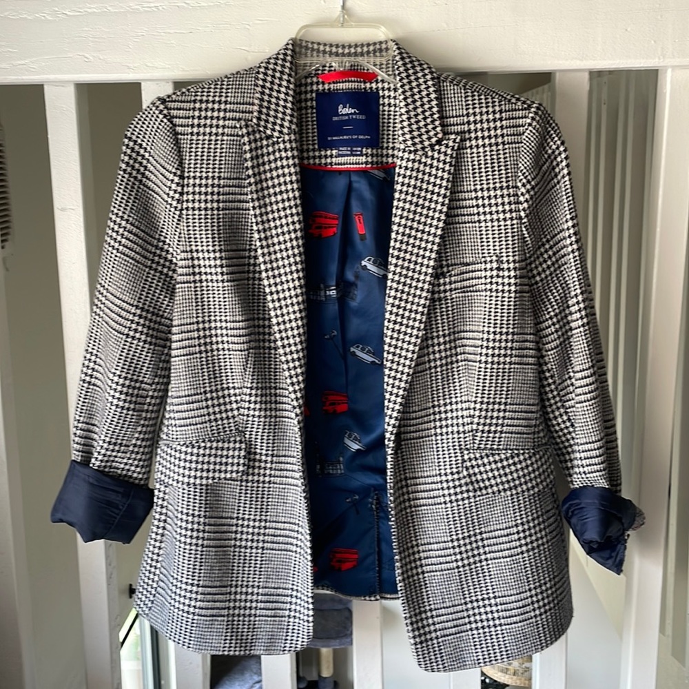 Boden British Tweed Blazer